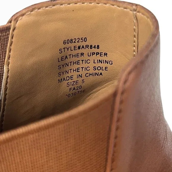 SIZE 5 Womens J.Crew Fallon Brown Leather Western Pointed Toes Factory Booties - Picture 9 of 10